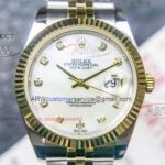 Swiss Replica Rolex Datejust 41mm Ladies Watch For Sale - Yellow Gold Fluted Bezel